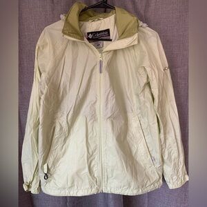 Columbia XCO Lime Green Hooded Windbreaker Women’s Medium